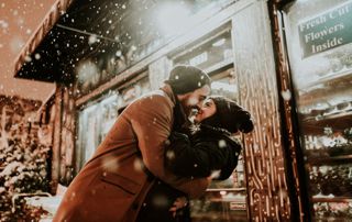 couple neige